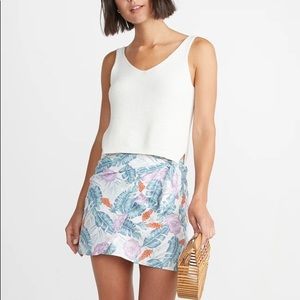 Marine Layer Monaco Floral Wrap Skirt